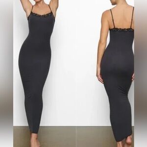 NWT Skims beautiful  maxi dress with lace trim. Size XL